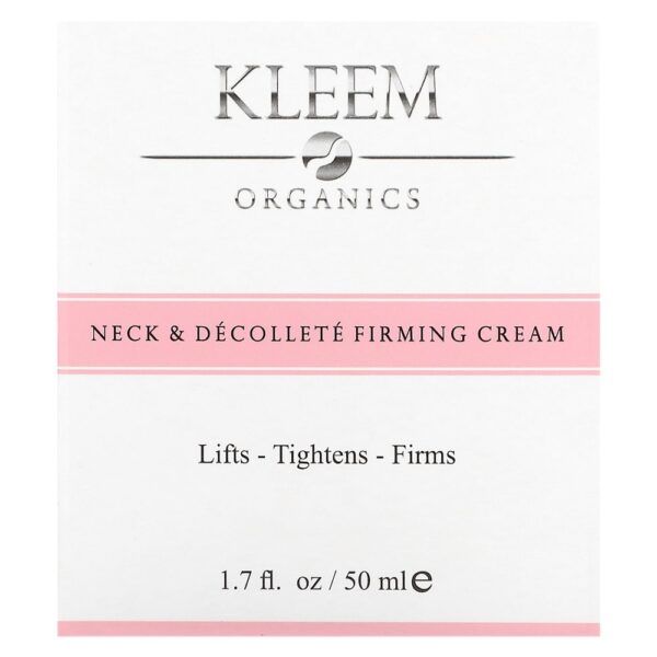 Kleem Organics - Creme Firmador para Pescoço e Colo Para Todos os Tipos de Pele 50 ml