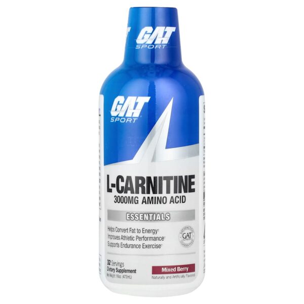 GAT - L-Carnitina Aminoácido Frutos Silvestres Mistos 3.000 mg 473 ml (454 g)