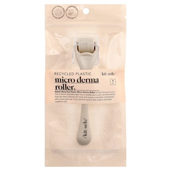 Kitsch - Micro Rolo Dermatológico Cinza Quente 1 Unidade
