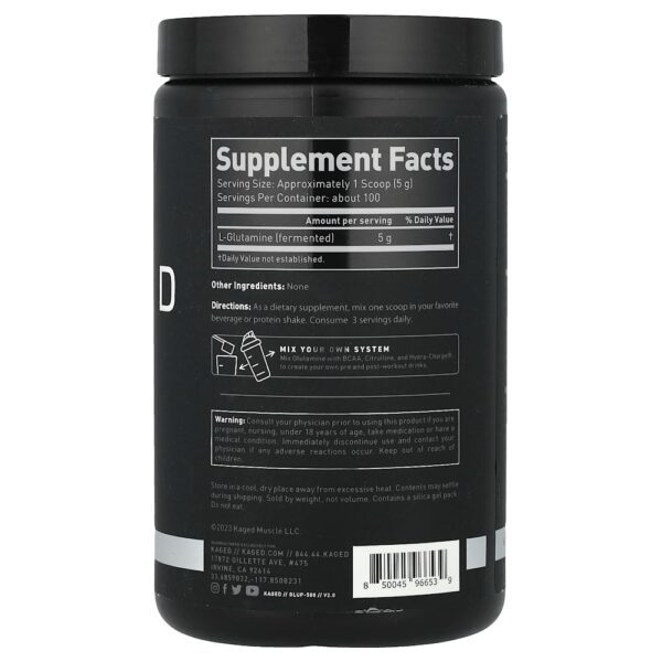 Kaged - Glutamina Sem Sabor 500 g