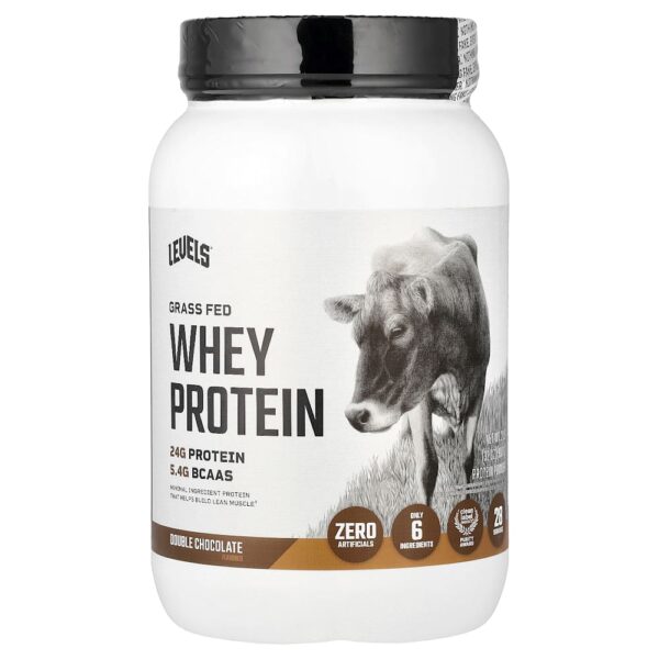 Levels - Grass Fed Whey Protein de Gado Criado no Pasto Chocolate Duplo 907 g