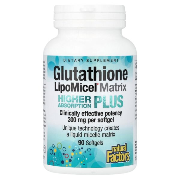 Natural Factors - Glutationa LipoMicel Matrix 300 mg 90 Softgels