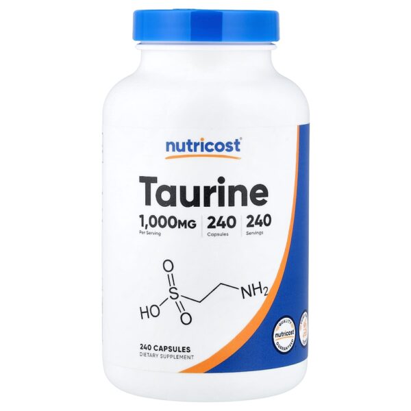 Nutricost - Taurina 1,000 mg 240 Cápsulas