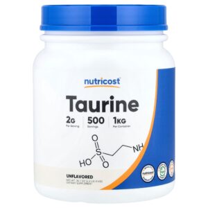 Nutricost - Taurina em Pó Sem Sabor 1 kg