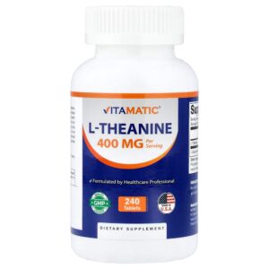 Vitamatic - L-Theanine 240 Comprimidos (200 mg por Comprimido)