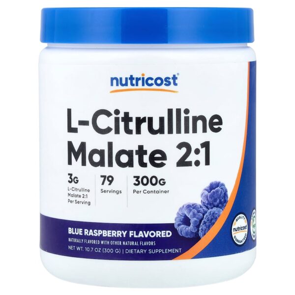 Nutricost - Malato de L-Citrulina 2:1 Framboesa Azul 300 g