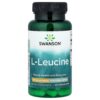24-146.jpg Swanson Vitamins - L-Leucina 500 mg 60 Cápsulas Veganas