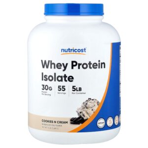 Nutricost - Whey Protein Isolado Cookies e Creme 2.268 g