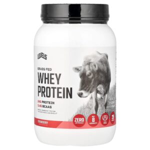 24-16.jpg Levels - Proteína Whey em Pó de Gado Criado no Pasto Morango 907 g