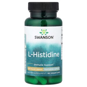 Swanson Vitamins - L-Histidina 500 mg 60 Cápsulas Veganas