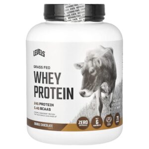 Levels - Proteína Whey em Pó de Gado Criado no Pasto Chocolate Duplo 2,27 kg