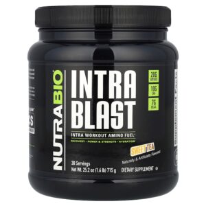 Nutrabio Labs - Intra Blast Combustível de Aminoácidos Intraexercício Chá Doce 715 g (726 g)