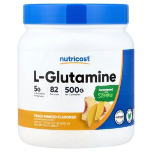 Nutricost - L-Glutamina Pêssego e Manga 500 g
