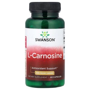 Swanson Vitamins - L-Carnosina 500 mg 60 Cápsulas