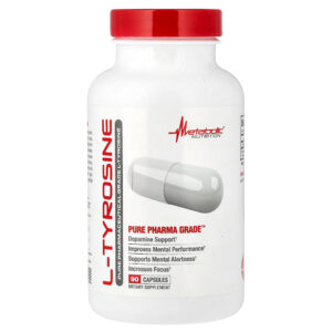 Metabolic Nutrition - L-Tirosina 90 mg 500 Cápsulas Vegetarianas (500 mg por Cápsula)