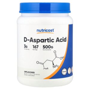 Nutricost - Ácido D-Aspártico Sem Sabor 500 g