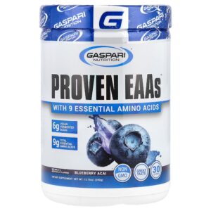 Gaspari Nutrition - EAAs comprovados com 9 Aminoácidos Essenciais Açaí de Mirtilo 390 g