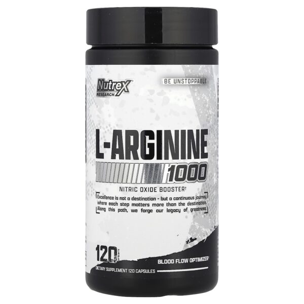 Nutrex Research - L-Arginina 1000 120 Cápsulas (500 mg por Cápsula)