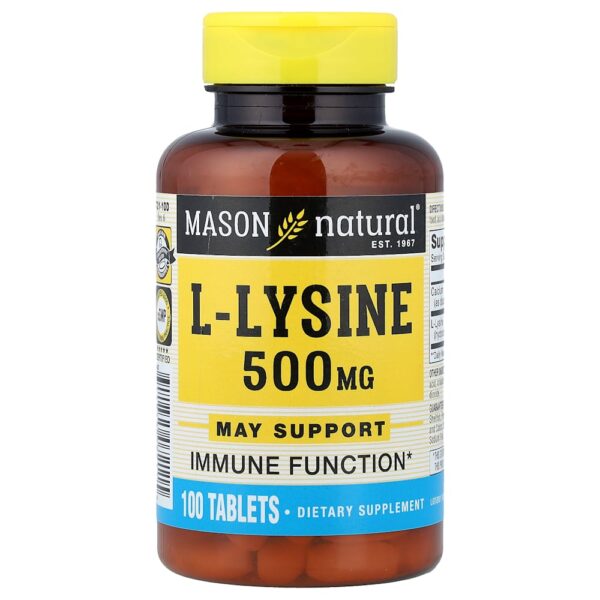 Mason Natural - L-lisina 100 Comprimidos
