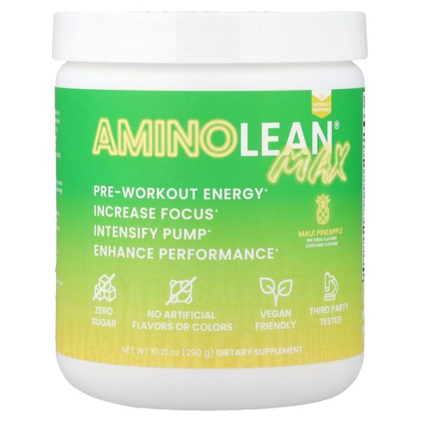 RSP Nutrition - AminoLean Max Energia Pré-Treino Abacaxi Maui 290 g