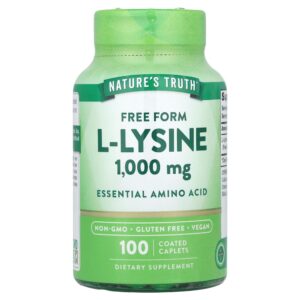 Nature's Truth - L-lisina 1.000 mg 100 Cápsulas Revestidas