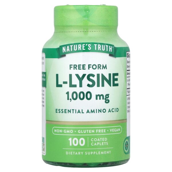 Nature's Truth - L-lisina 1.000 mg 100 Cápsulas Revestidas