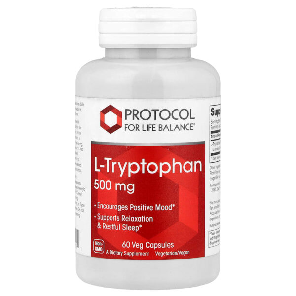 24-266.jpg Protocol for Life Balance - L-Triptofano 500 mg 60 Cápsulas Vegetais