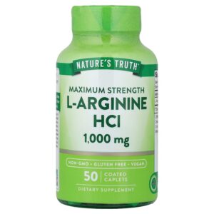 Nature's Truth - Cloridrato de L-Arginina 1.000 mg 50 Cápsulas Revestidas