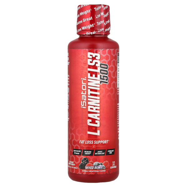 24-287.jpg Isatori - L-Carnitine LS3 1500 Frutos Silvestres Mistos 480 ml