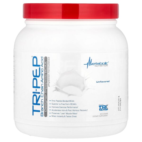 Metabolic Nutrition - Tri-Pep Aminoácidos de Cadeia Ramificada Sem Sabor 400 g