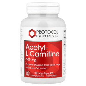 Protocol for Life Balance - Acetil-L-Carnitina 500 mg 100 Cápsulas Vegetais