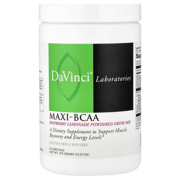 24-315.jpg DaVinci Laboratories - Maxi-BCAA Mistura para Bebida em Pó Limonada com Framboesa 375 g