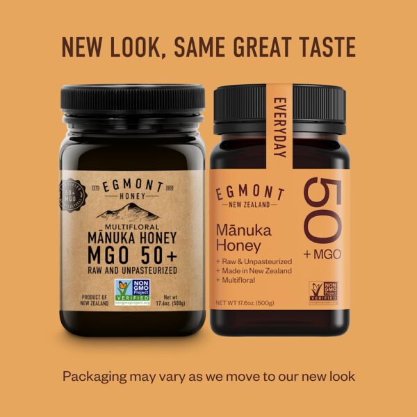 Egmont Honey - Mel de Manuka Cru e Não Pasteurizado MGO 50+ 500 g