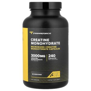 Primaforce - Creatina Mono-hidratada 240 Cápsulas (750 mg por Cápsula)