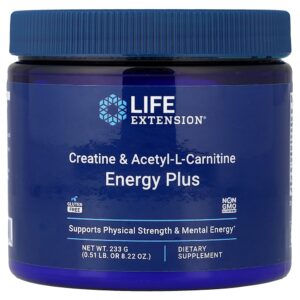 Life Extension - Creatina e Acetilcarnitina Energy Plus 231 g
