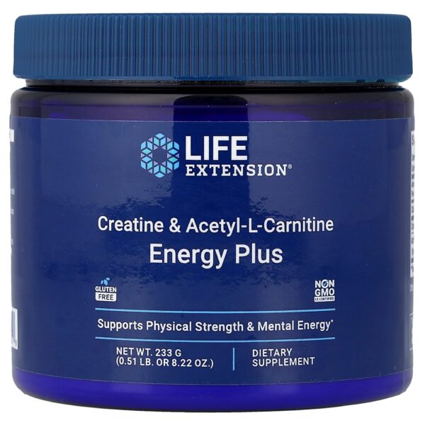Life Extension - Creatina e Acetilcarnitina Energy Plus 231 g