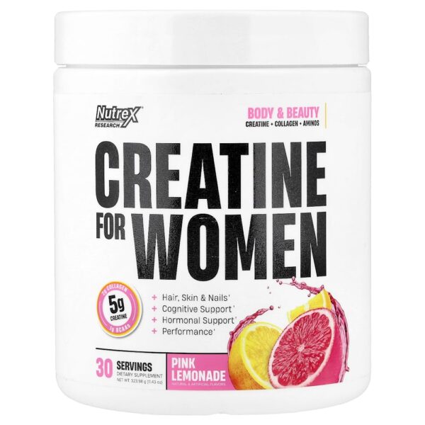 Nutrex Research - Creatina para Mulheres Limonada Rosa 324 g