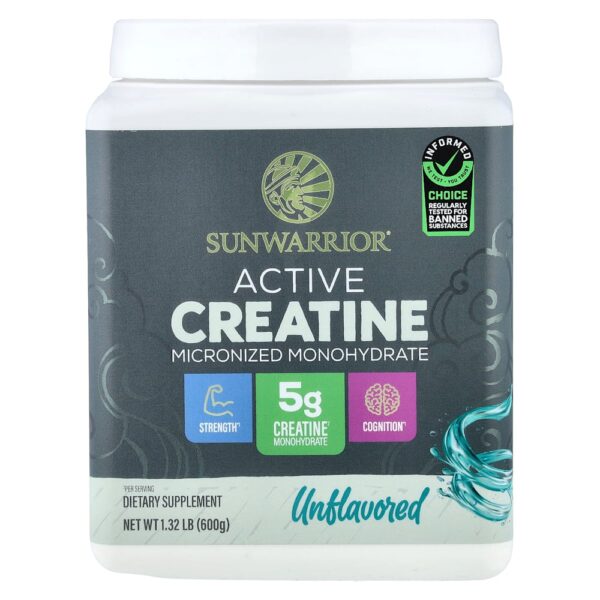 Sunwarrior - Creatina Ativa Sem Sabor 600 g