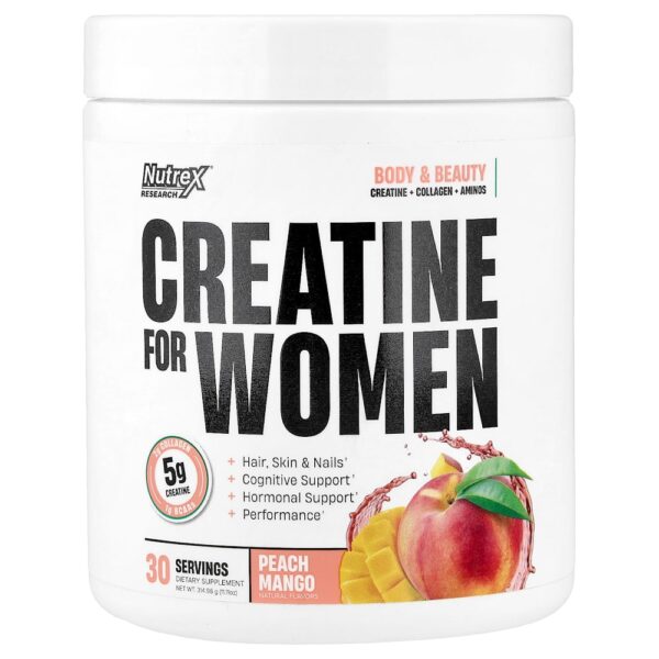 Nutrex Research - Creatina para Mulheres Manga e Pêssego 315 g