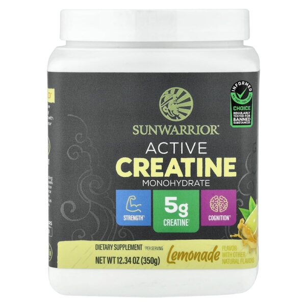 Sunwarrior - Creatina Mono-hidratada Ativa Limonada 350 g