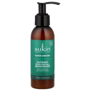 Sukin - Super Greens Hidratante Facial Rico em Nutrientes Pele Normal a Seca 125 ml