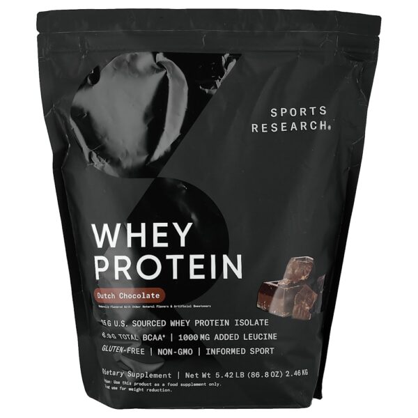 Sports Research - Whey Protein Chocolate Holandês 2,27 kg