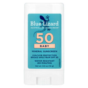 Blue Lizard Australian Sunscreen - Baby Mineral Sunscreen Stick SPF 50 14 g