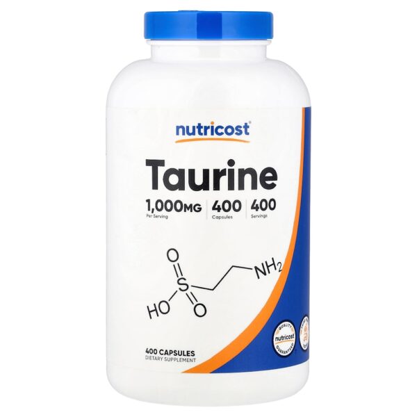 25-21.jpg Nutricost - Taurina 1.000 mg 400 Cápsulas