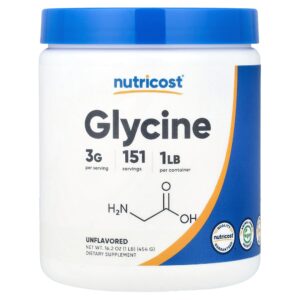 Nutricost - Glicina Sem Sabor 454 g