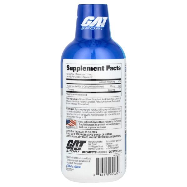 GAT - L-Carnitina Aminoácido Frutos Silvestres Mistos 3.000 mg 473 ml (454 g)