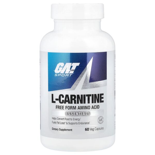 GAT - L-Carnitina 60 Cápsulas Vegetais (500 mg por Cápsula)