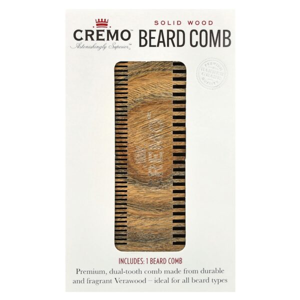27-29.jpg Cremo - Pente para Barba em Madeira Macia 1 Pente