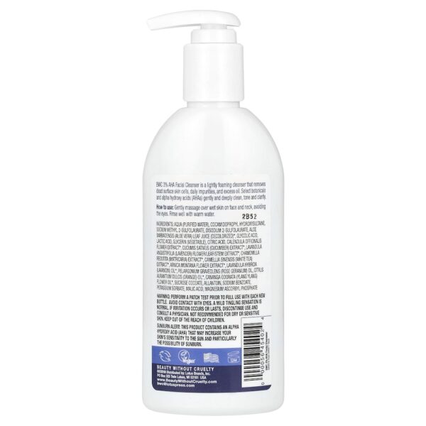 Beauty Without Cruelty - Limpador Facial Complexo AHA a 3% 250 ml (241 g)