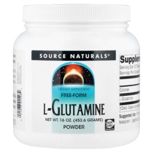 Source Naturals - L-Glutamina em Pó de Forma Livre 454 g